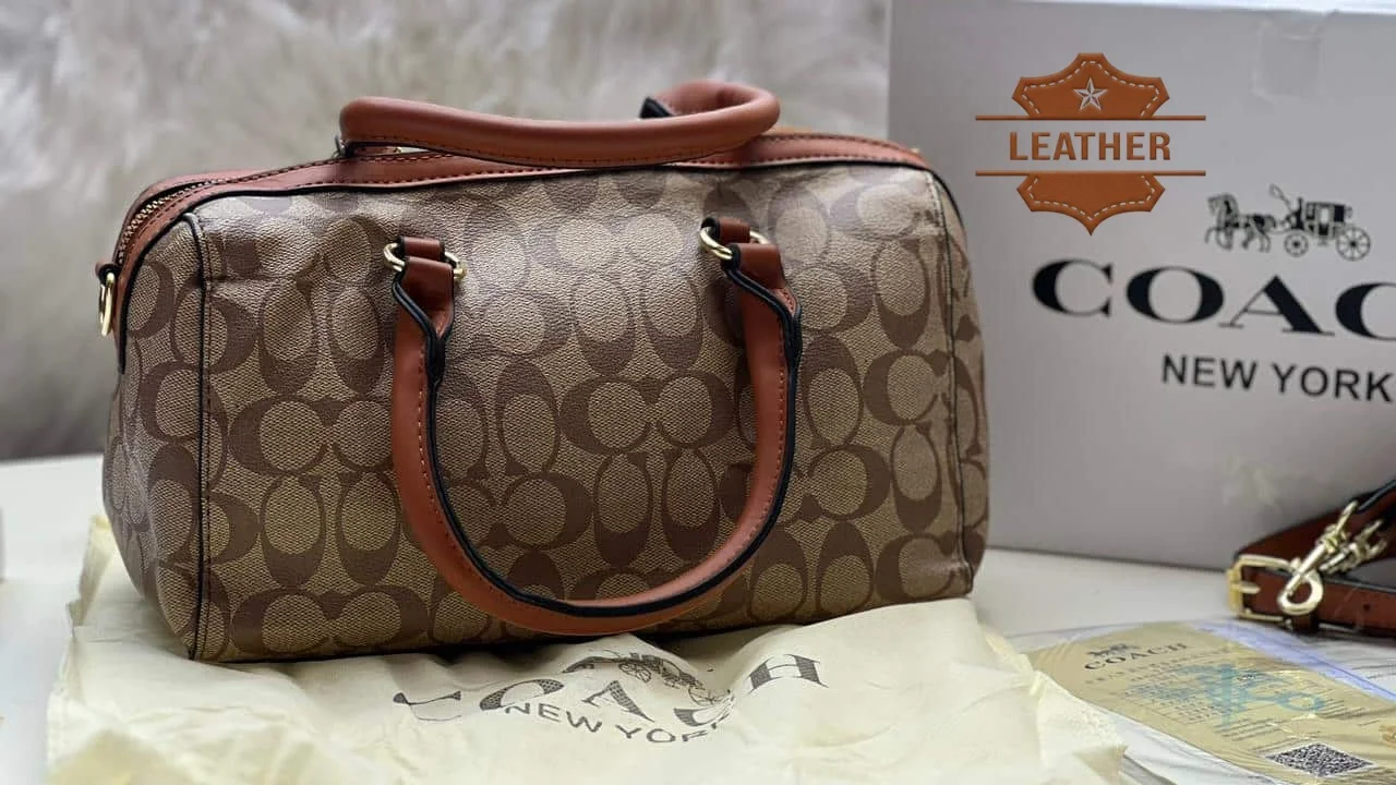 Coach brown leather bag