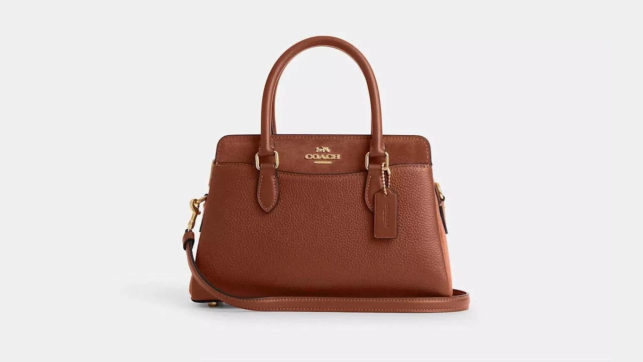 Coach brown leather bag