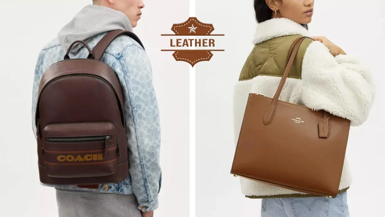 Coach brown leather bag