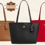 Coach leather tote bag