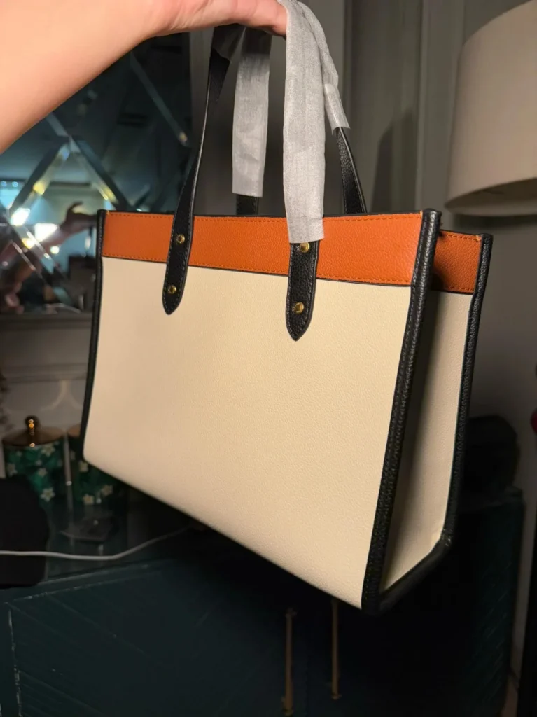 Coach leather tote bag