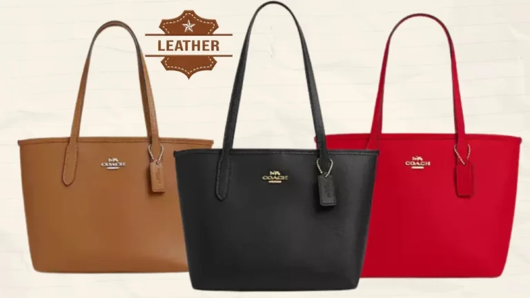 Coach leather tote bag