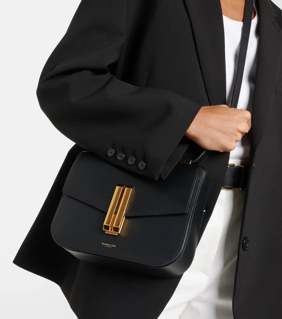 Demellier vancouver leather shoulder bag