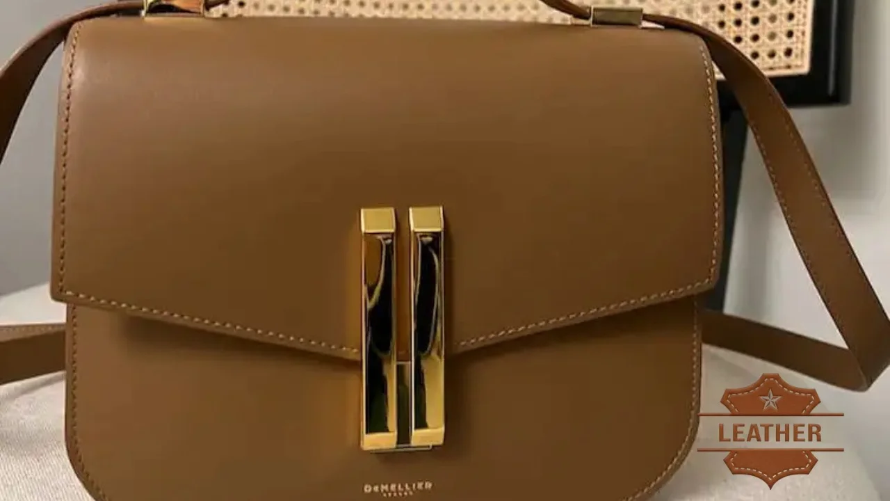 Demellier vancouver leather shoulder bag