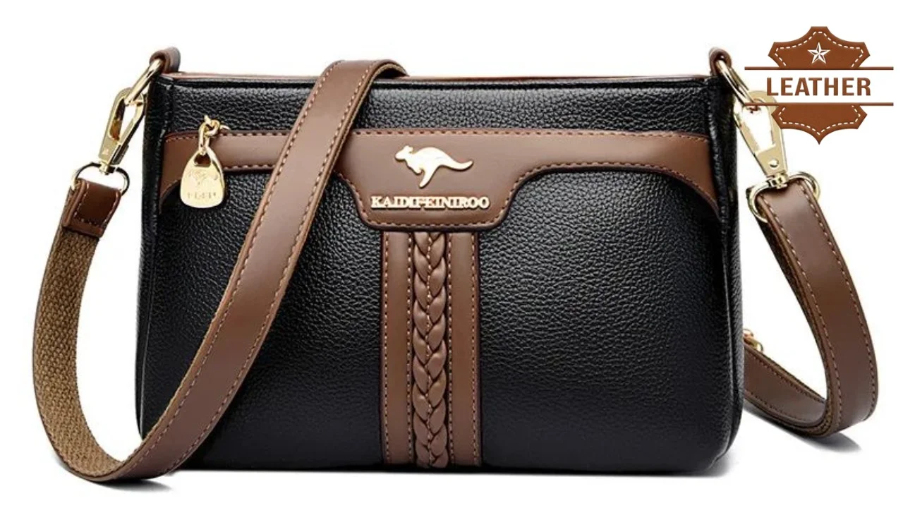 Genuine leather crossbody bags