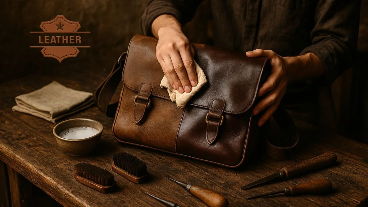 Leather bag cleaner