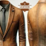 Leather blazer men