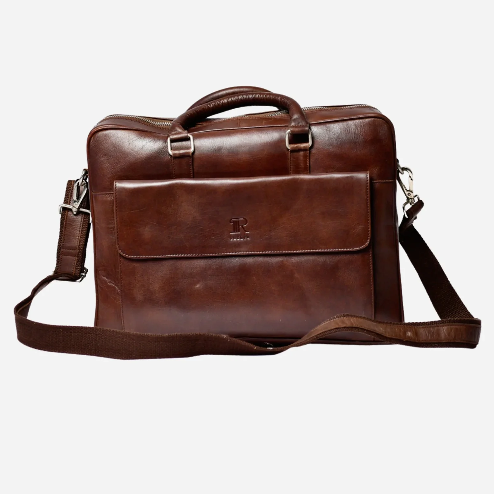 Leather computer bag