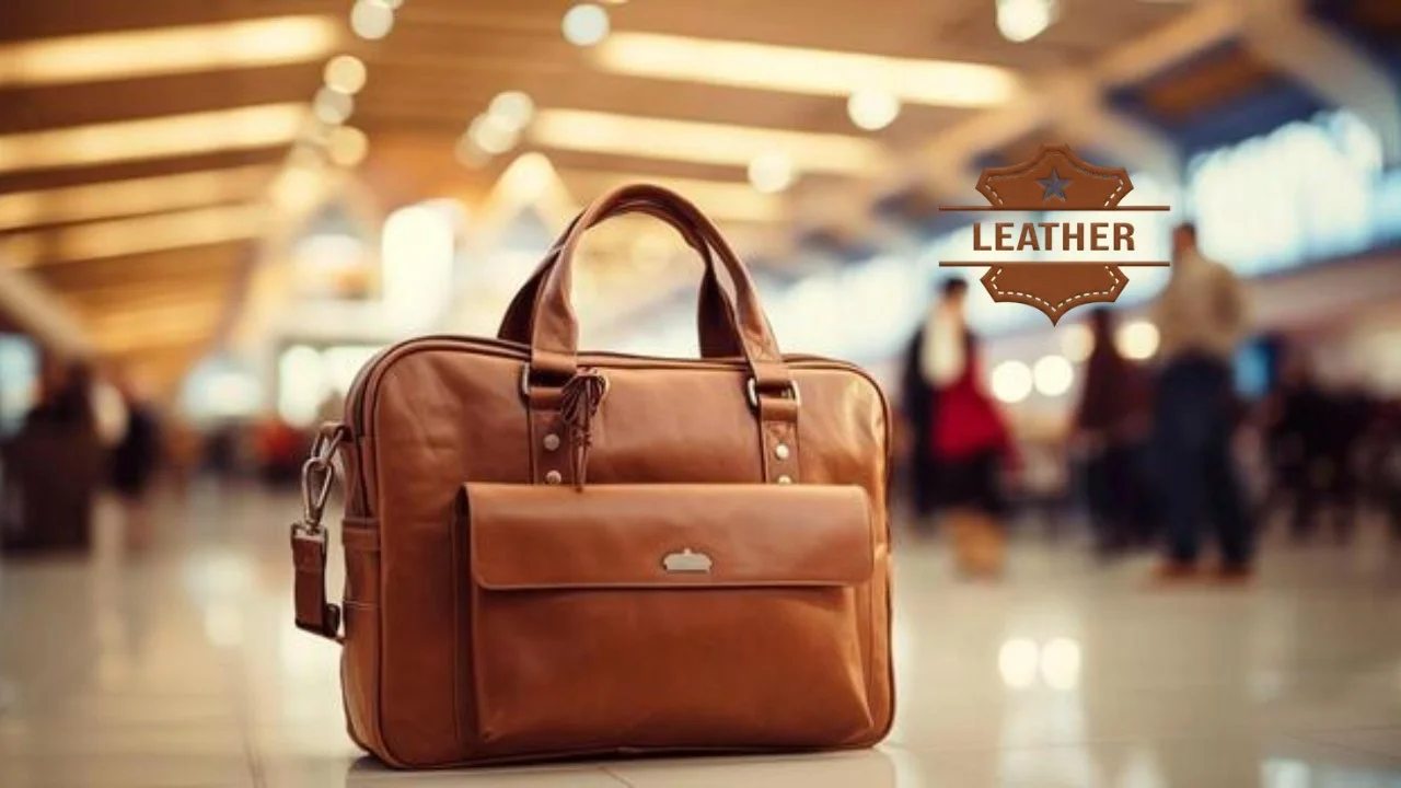 Leather computer bag