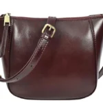 Leather cross body bag women