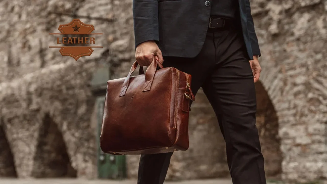 Leather laptop bags for men