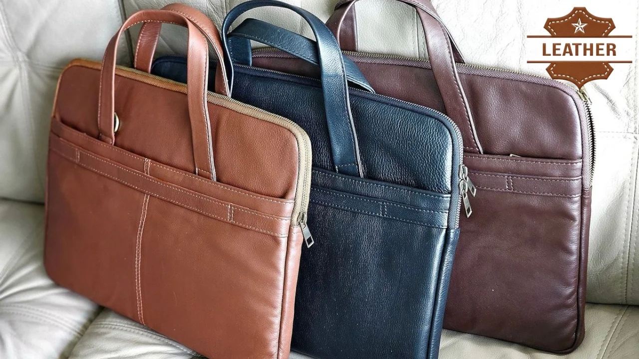 Leather laptop bags