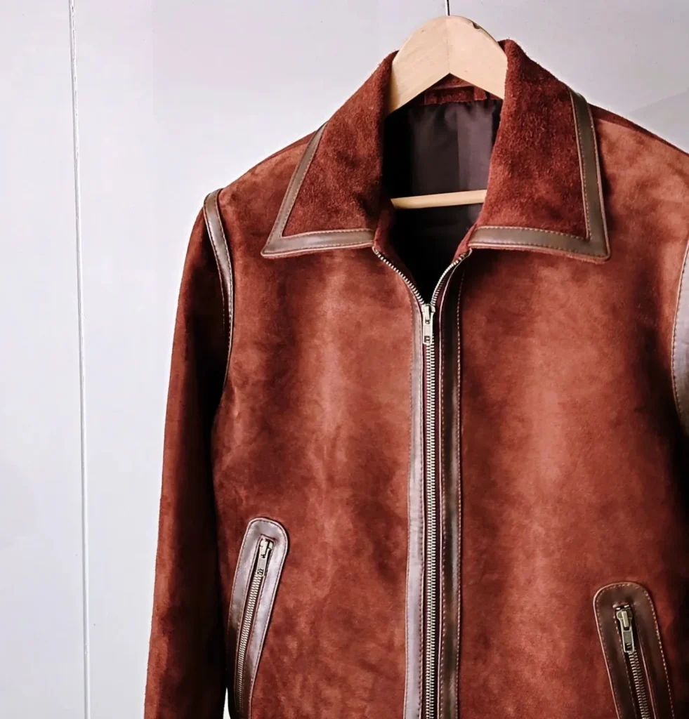 Leather retro jacket