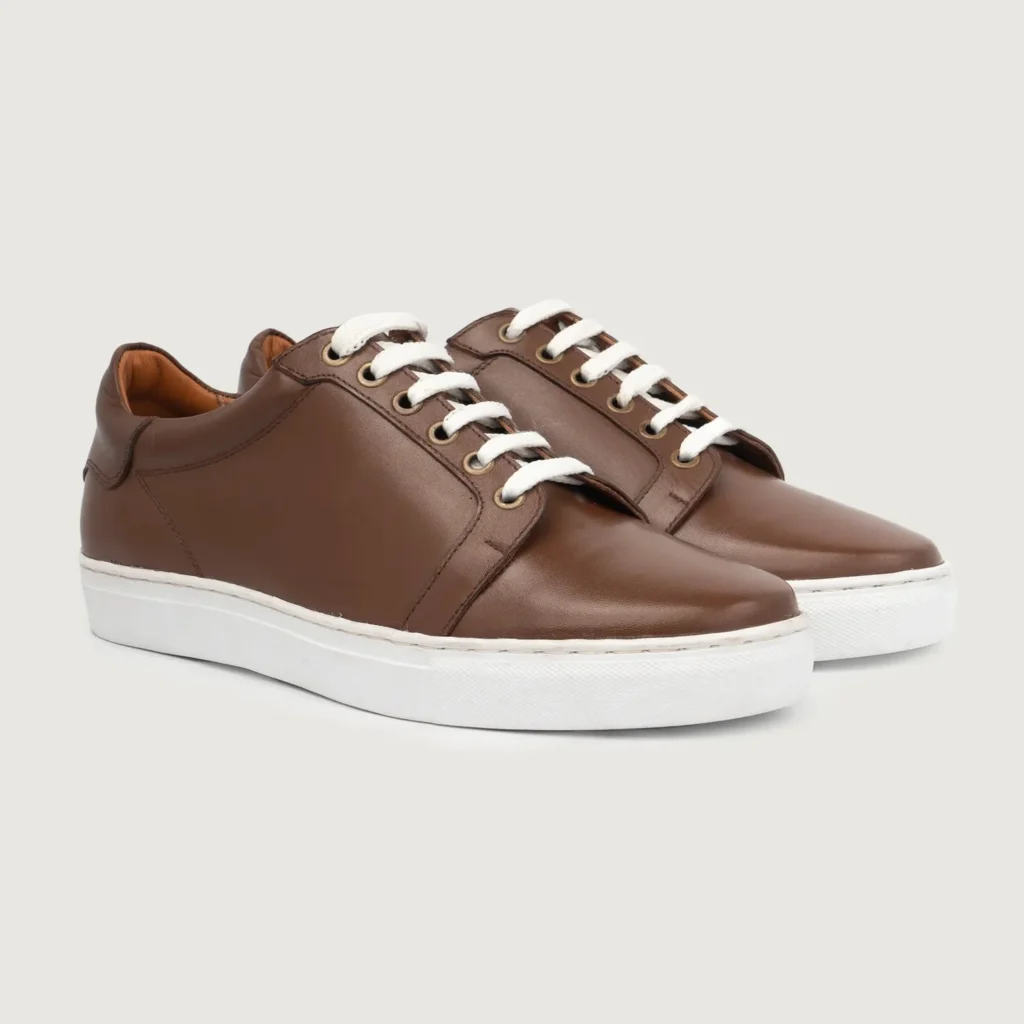 Leather sneakers for men