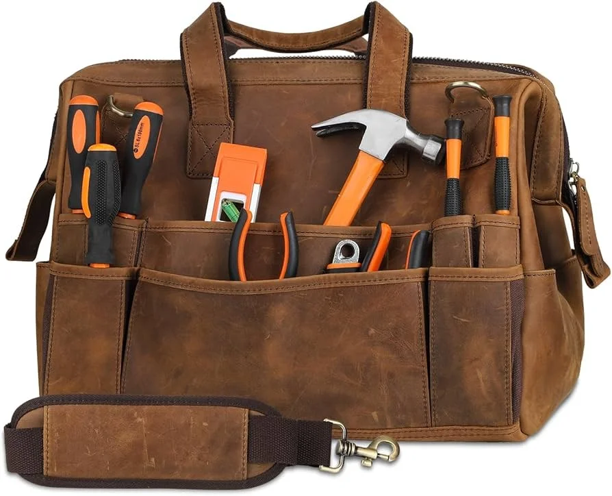 Leather tool bag