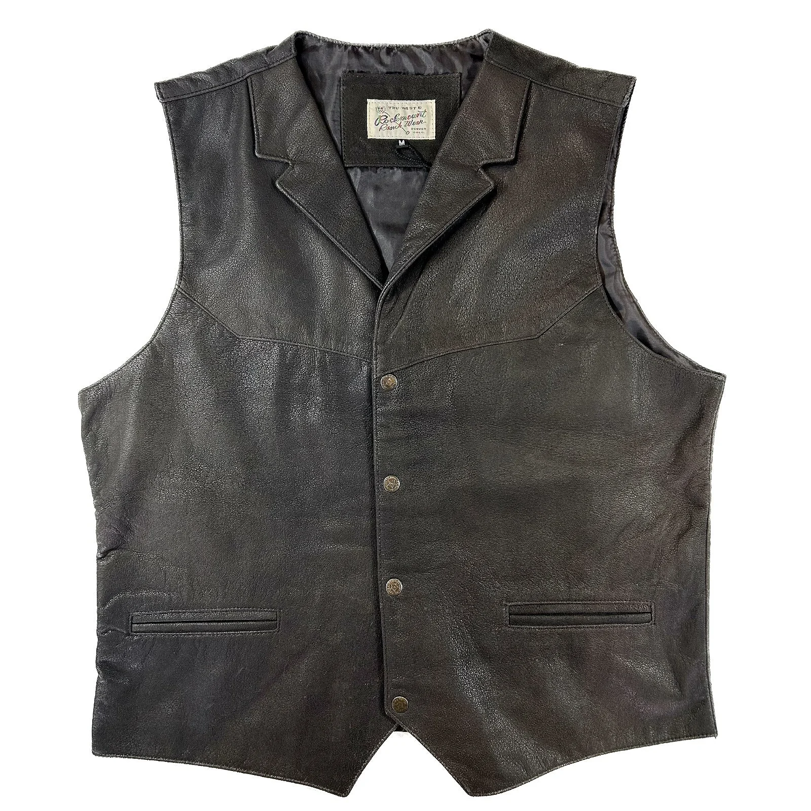 Leather vest for men