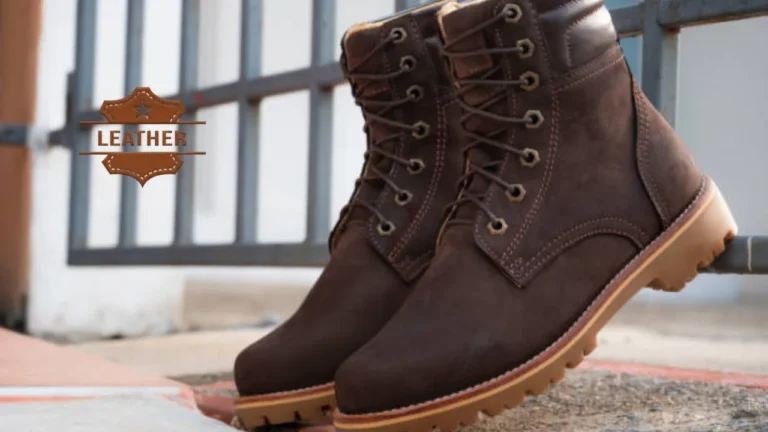 Men boots leather brown