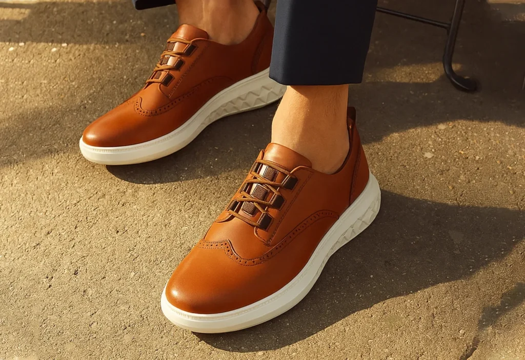 Mens leather sneakers