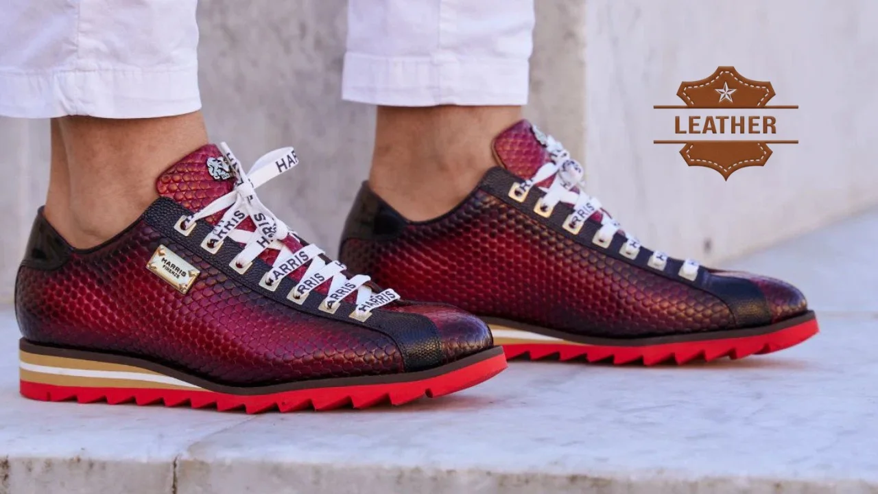 Mens leather sneakers