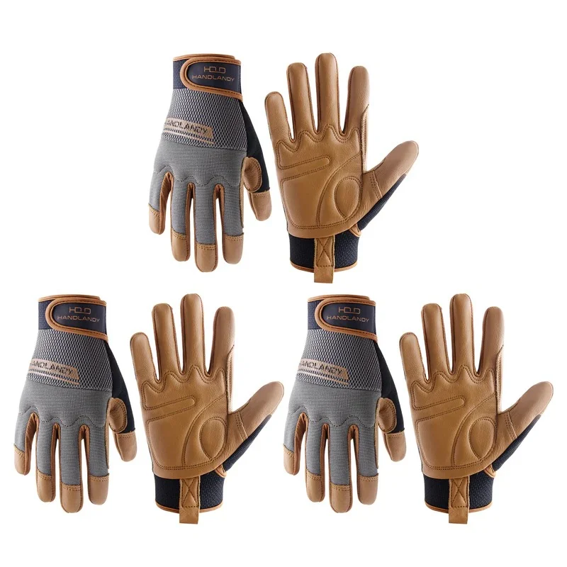 Mens leather work gloves