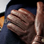 Mens leather work gloves