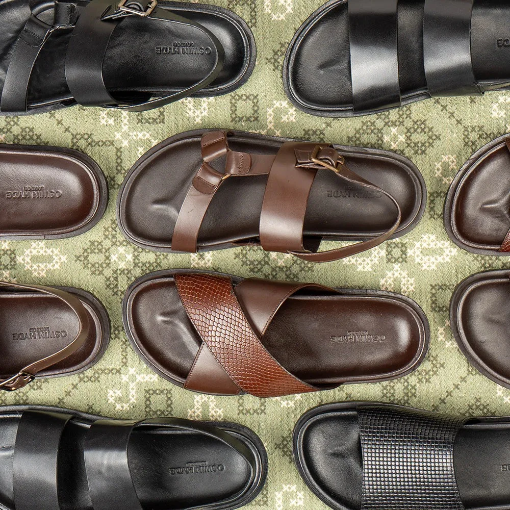 Mens sandals leather