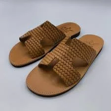 Slide sandals mens leather