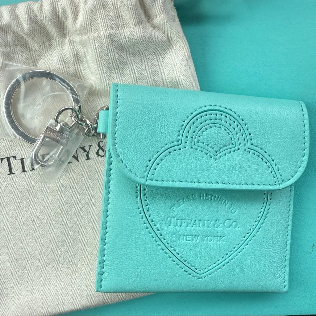 Tiffany leather bag charm