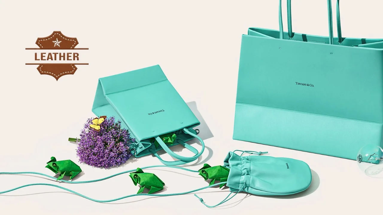 Tiffany leather bag charm