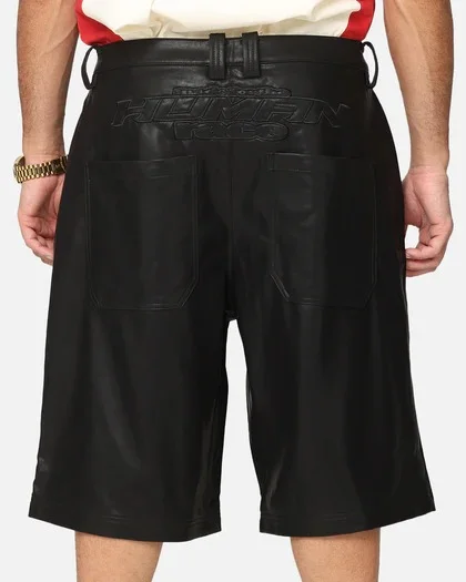 Leather shorts men