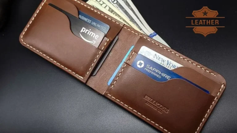mens bifold leather wallet