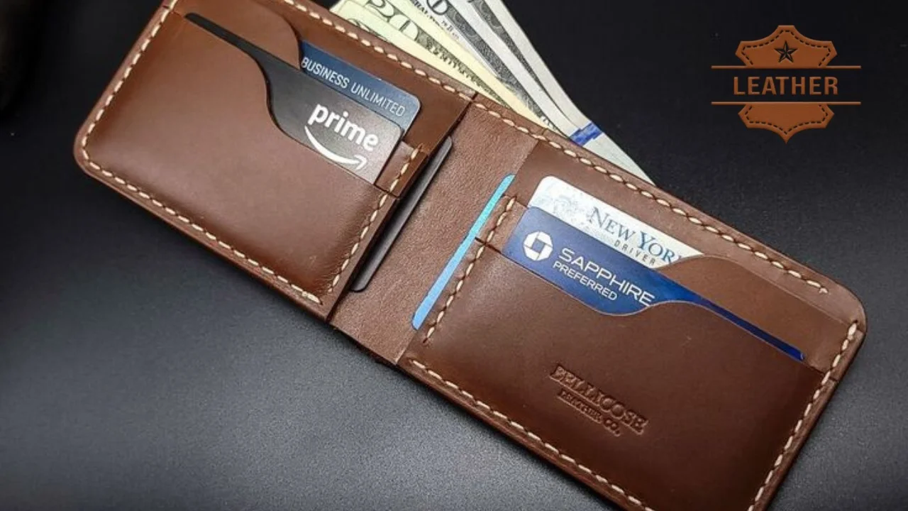 mens bifold leather wallet