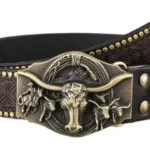mens leather belt cowboy