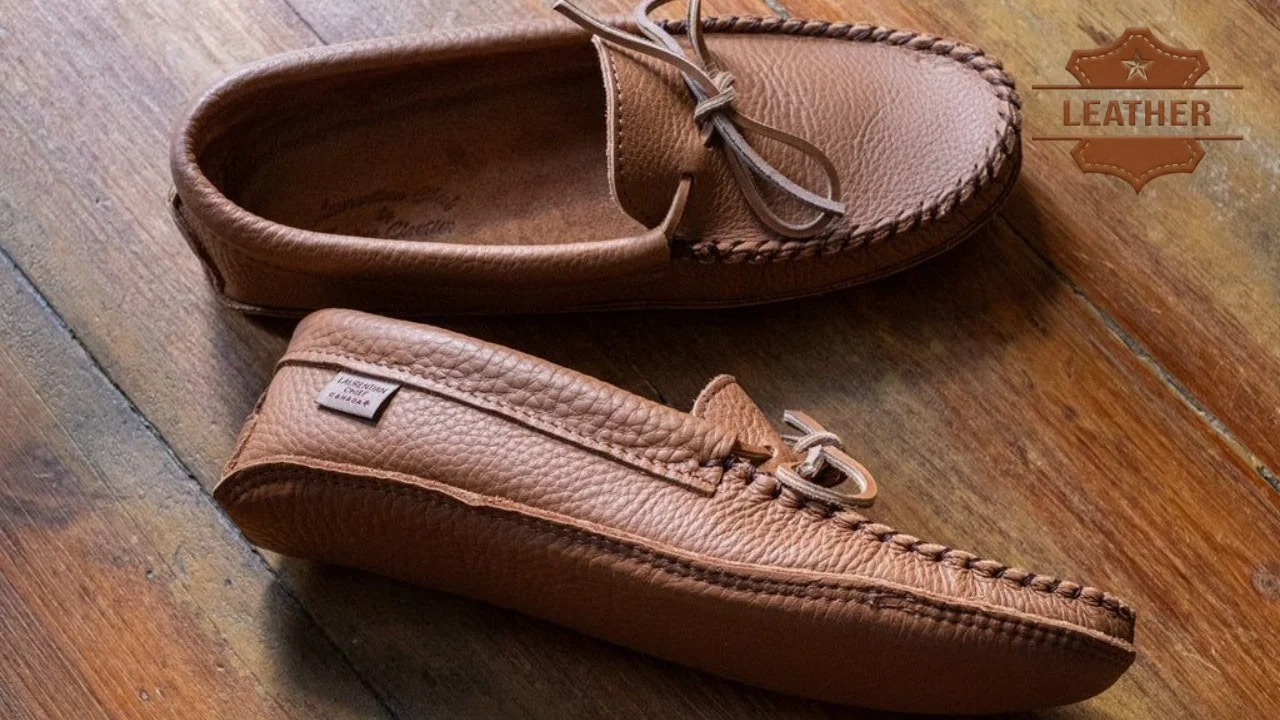 mens leather moccasins