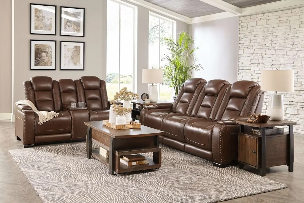 Ashley Leather Sofa