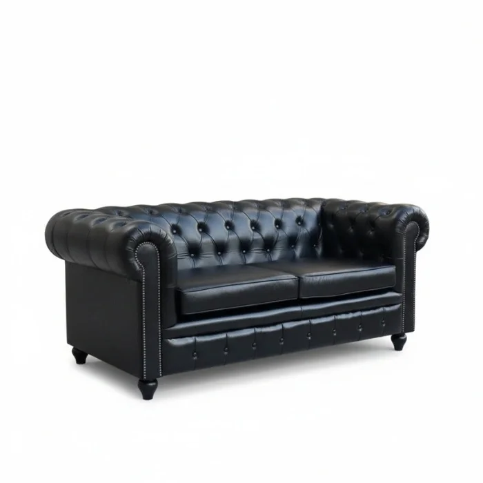 Black Leather Sofa