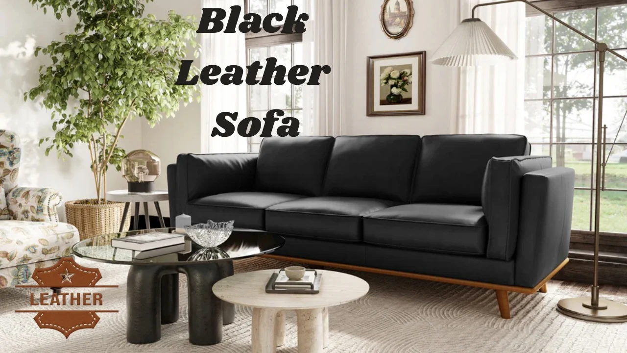 Black Leather Sofa