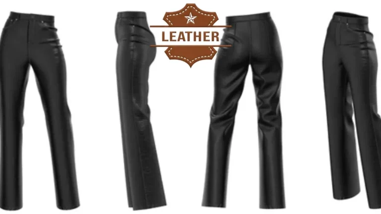 Black leather pants women