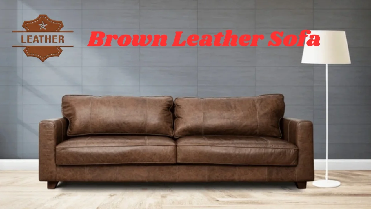 Brown Leather Sofa
