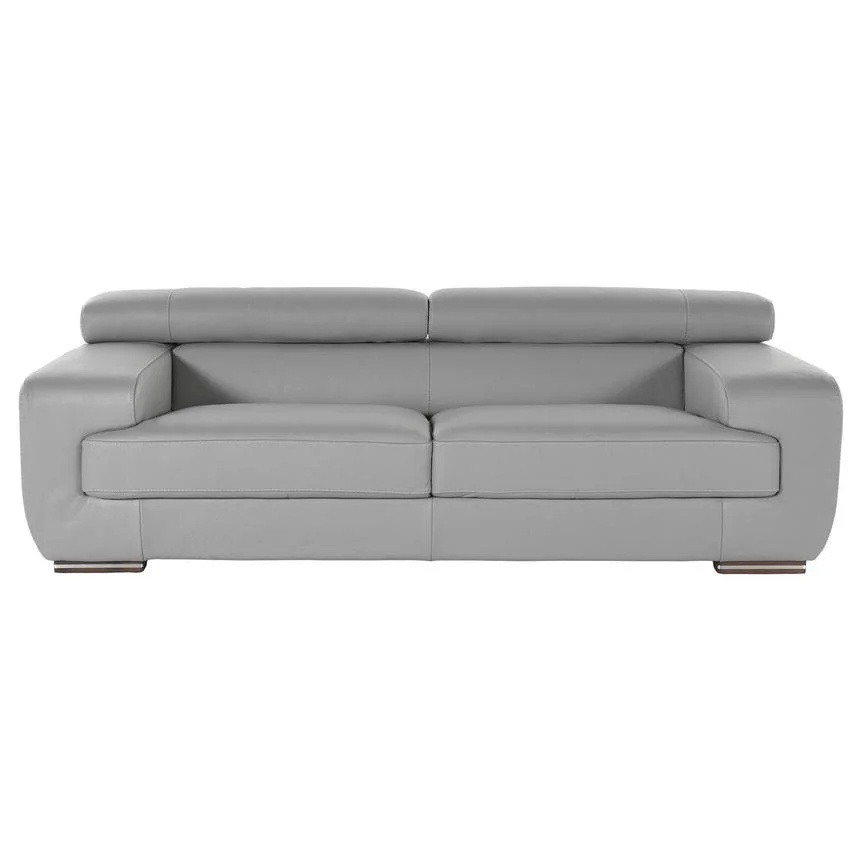 Gray Leather Sofa