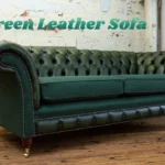 Green Leather Sofa