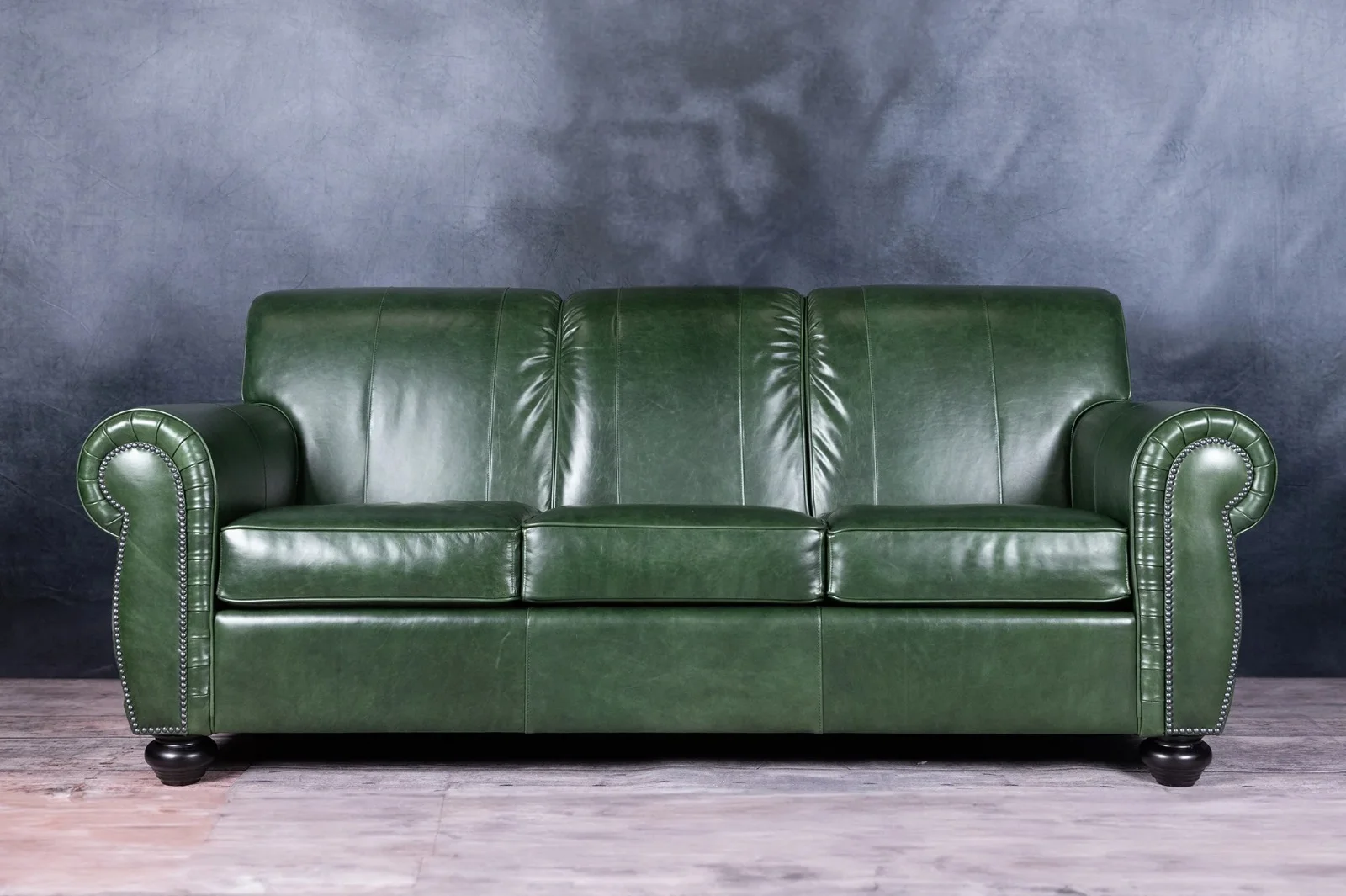 Green Leather Sofa