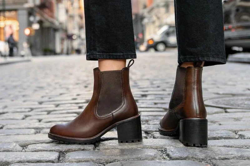 Leather Chelsea Boots Women