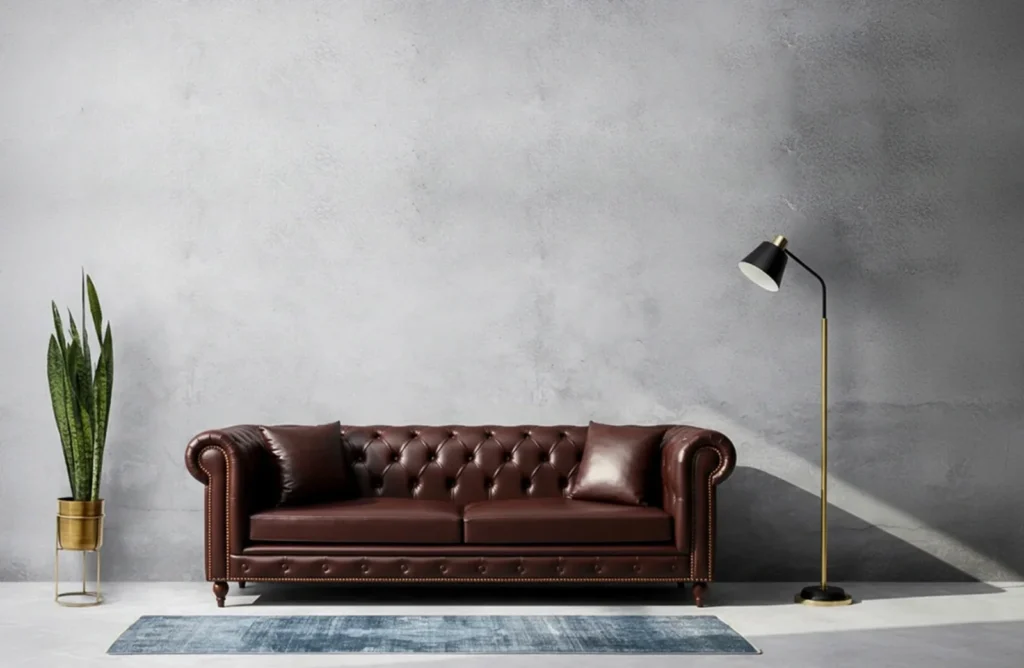 Leather Chesterfield Sofa