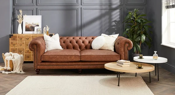 Leather Chesterfield Sofa