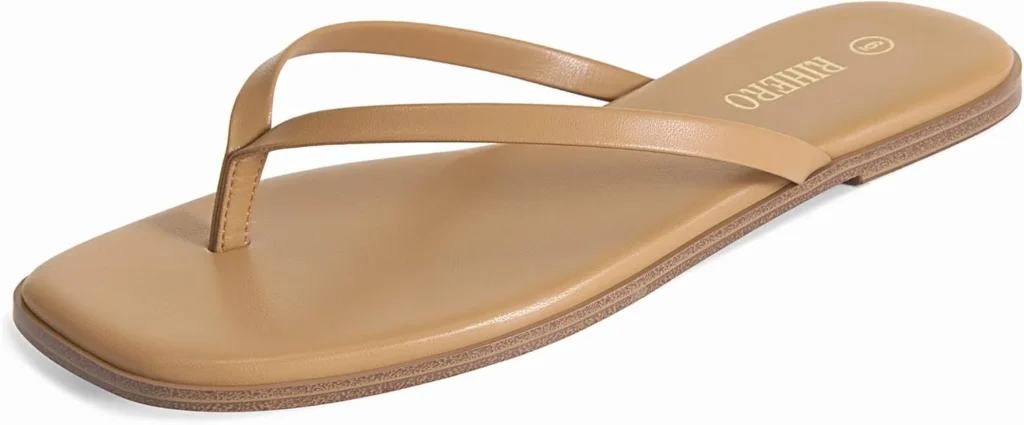 Leather Flip Flops Women