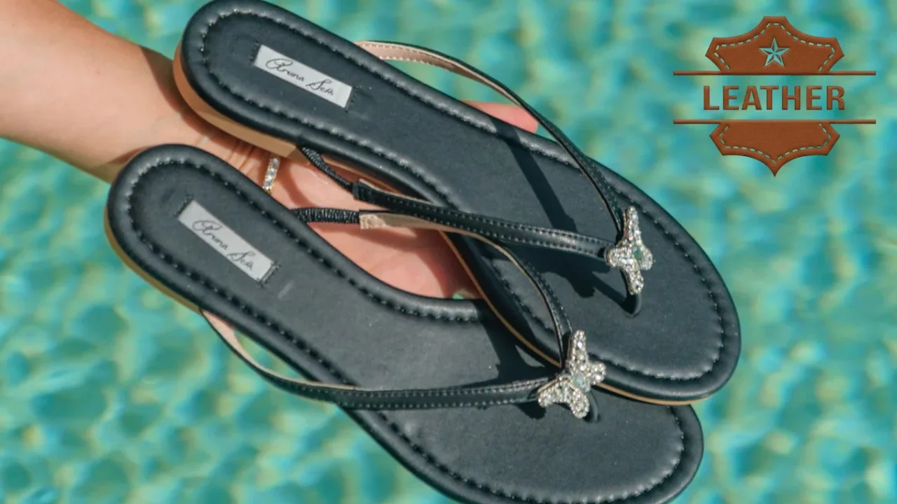 Leather Flip Flops Women