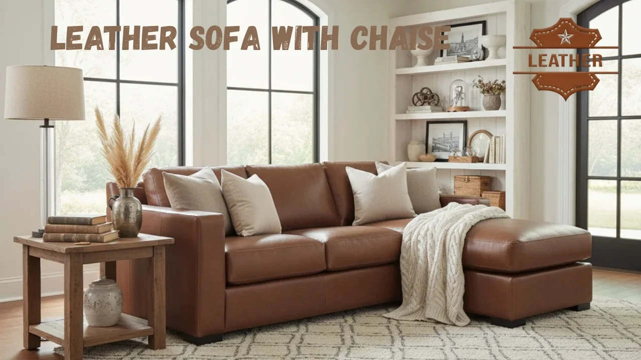 Leather Sofa With Chaise