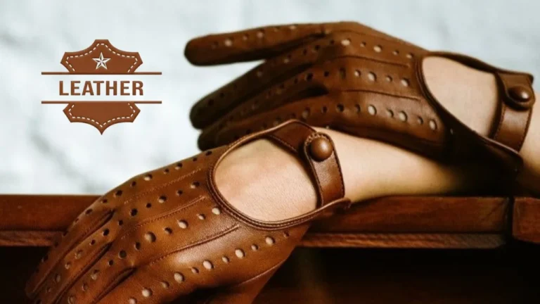 Leather gloves women