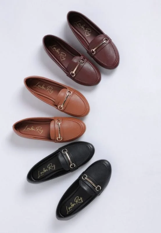 Leather loafers women
